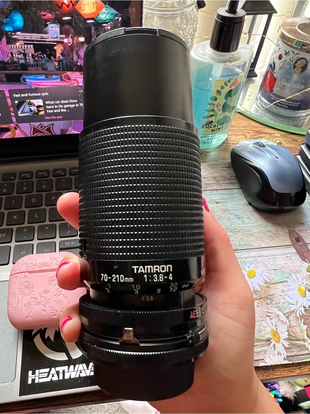 Tamron 2 70-210mm f/3.8-4 Black Telephoto Zoom Lens